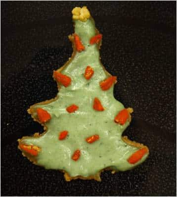 christmas tree cookie